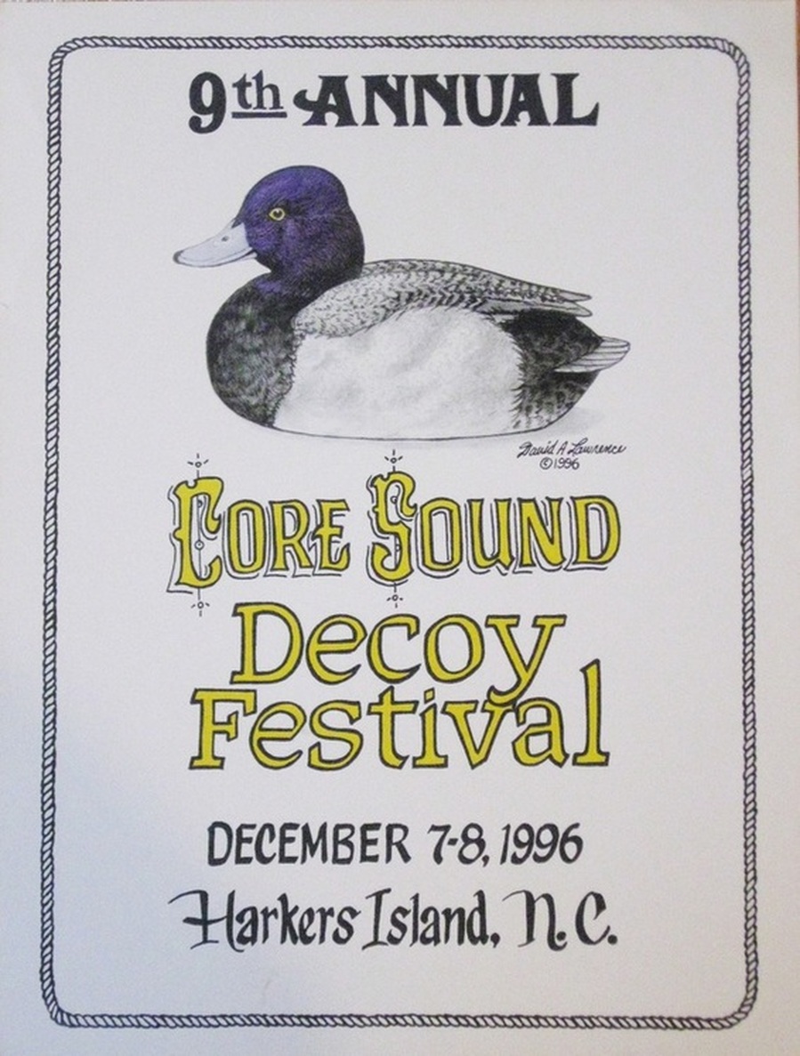 2007 w/Old Squaw Decoy by Gaskill 20th Core Sound Decoy Festival Poster 
